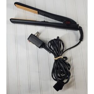 CHI Original Ceramic Flat Iron 1" Hair Straightener In Black Pre-owned Unisex